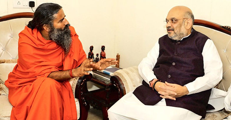 Amit Shah Meets Baba Ramdev