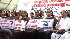 Nuns protest